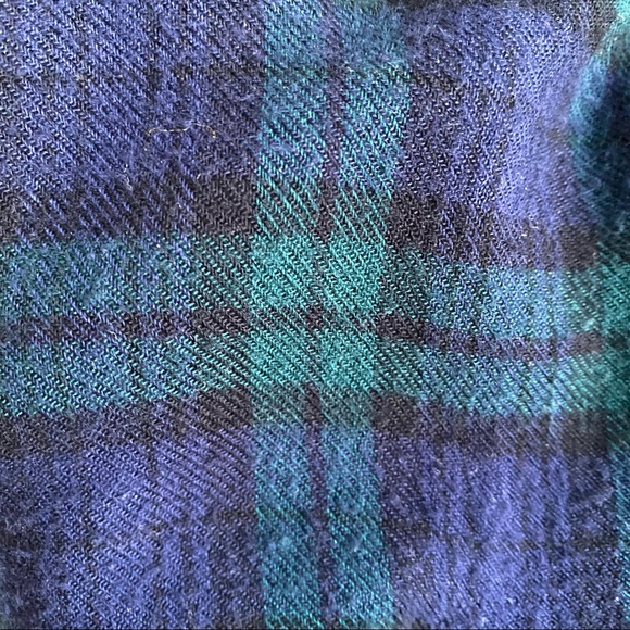 Forever 21 Plaid Tartan Flannel Shacket Shirt Roll Tab Sleeves - Picture 8 of 11